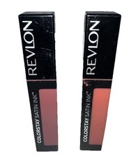  2 PK Revlon ColorStay Satin Ink Liquid Lipstick - SILKY SIENNA  MAJESTIC ROSE
