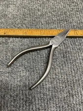 Vintage Kraeuter No. 1601-4 Duckbill Pliers 4” With 1/4” Jaws USA 