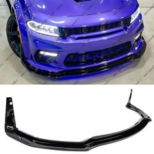 2020  2023 Compatible with Dodge Charger SRT Widebody, Front Lip Gloss Black