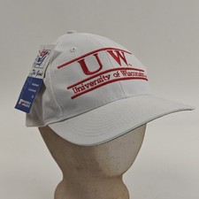 Vintage The Game University of Wisconsin Badgers Tri Bar Snapback Hat OSFA NOS