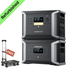 Dabbsson Power Station 4300Wh 2400W Solar Generator Outdoor Home Backup Camping