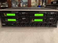 4-CHANNEL SHURE ULXP4 WIRELESS RECEIVERS IN CASE w/SHURE UA844 G3 470-506MHz