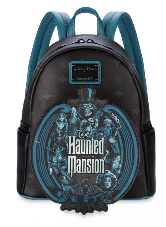 Haunted Mansion Glow In The Dark Loungefly Backpack Haunted Mansion Glow in the Dark Convertible Mini Backpack  main image 2