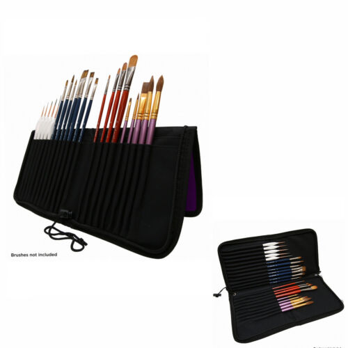 New Mont Marte Zippered Brush Wallet Paint Brushes Storage Wallet Easel Style - Bild 2 von 2