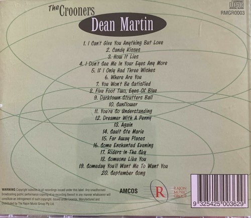 Dean Martin - The Crooners CD Disc 3 - Picture 2 of 2