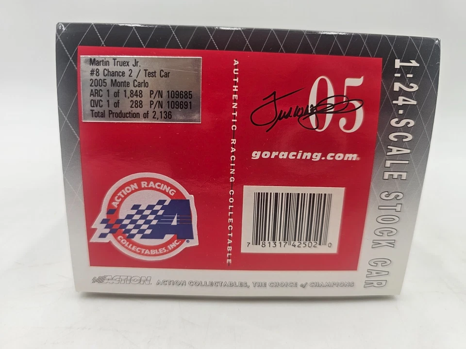 1/24 Martin Truex Jr #8 Chance 2/Coche de prueba 2005 RCCA Car Busch Champion! FIRMADO Foto 4 de 4