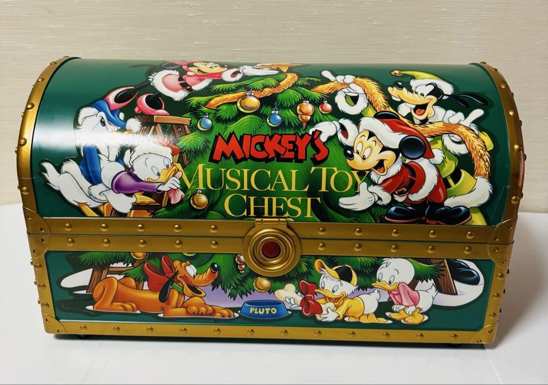 Disney Mickey Musical Toy Chest Mr. Christmas Vintage Toy w