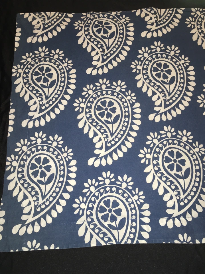 Pottery Barn Teen PB Teen Punchey Paisley Standard Sham Blue White Floral - Image 2 of 4