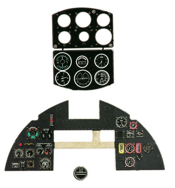 Typhoon Mk.Ib (Early) Photoetched, Colour Instrument Panel To Airfix #2409 Yahu-image