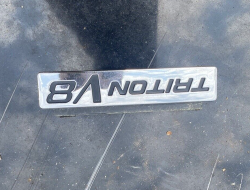 97-04 Ford F-150 Triton V8 Emblem Logo Letters Symbol Badge Body Side Fender B60 - Picture 8 of 9