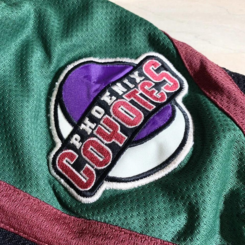 Camiseta deportiva de hockey vintage Starter Arizona Coyotes Kachina negra verde juvenil L/XL Foto 4 de 4