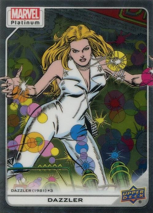 #175 - Dazzler (2023 MARVEL PLATINUM, Upper Deck) NEAR MINT NM Foil Card, X-MEN