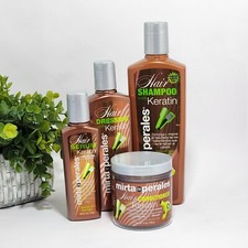 Mirta de Perales Hair Shampoo, Conditioner, Leave-In Cream, Serum Keratin 4-Pc