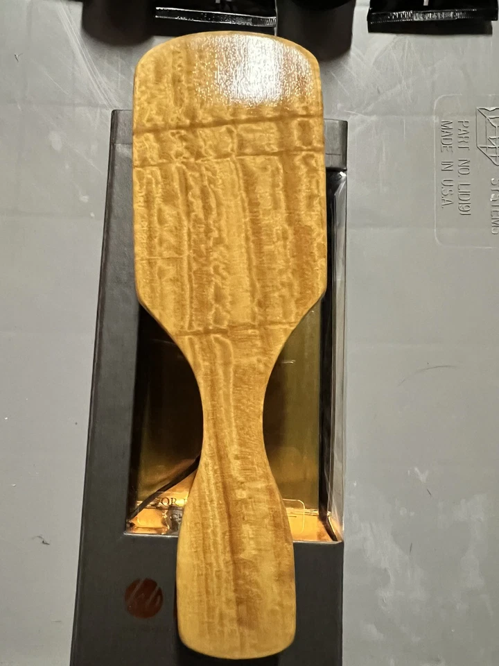 Cepillo de pelo rectangular suave para hombre Kent OS11. Cerdas blancas puras Foto 3 de 4