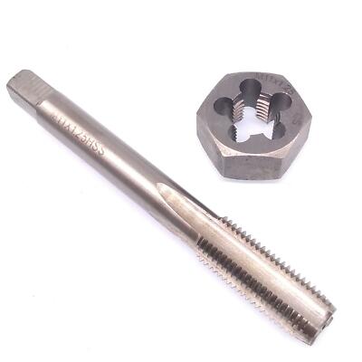 HSS M11 x 1.25mm Tap & M11 x 1.25mm Hexagon Die Metric Thread Right Hand Set