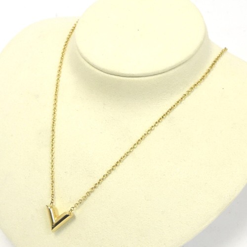 LOUIS VUITTON M61083 Necklace Essential V Ladies jewelry S#135598