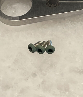 OD Green Stainless Screws For Spyderco Para 3 Paramilitary 2 Knife Pocket Clip
