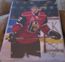 NATHAN MACKINNON COLORADO AVALANCHE SIGNED 11X14 PHOTO (C) HALIFAX MOOSEHEADS