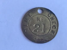 Vintage Colliery Miners Pit Time Check Token Sale Collectable/Mining