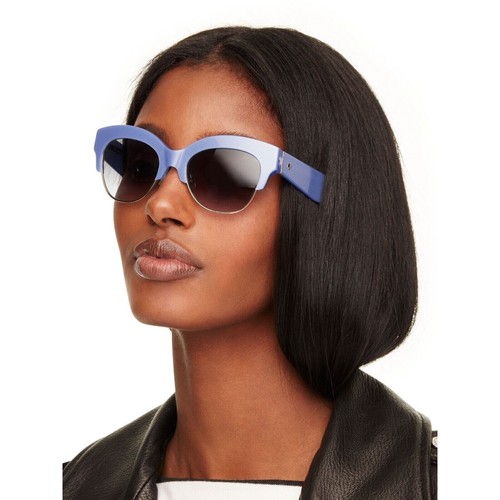 KATE SPADE WOMEN'S NIKKI/S CAT EYE SUNGLASSES BLUE - Picture 2 of 6