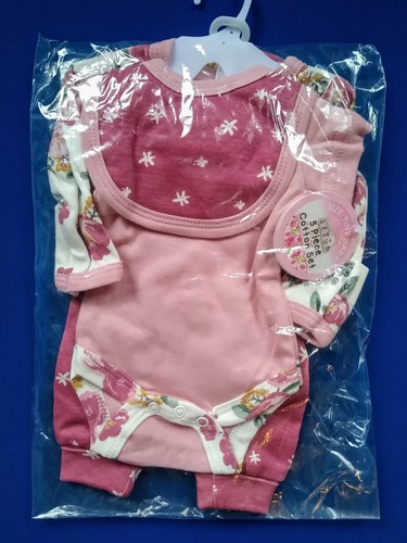 Tiny Baby Girls Clothes Layette Set Starter Outfit Hat Babygrow NEW Premature - Picture 10 of 25