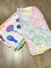 Trolls 2 World Tour Twin Color Your World Flat Fitted Sheet Set Super Soft