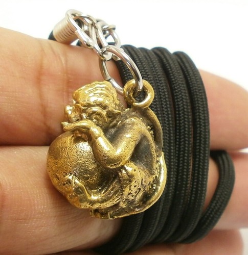 LORD HANUMAN MONKEY MAGIC BALL MUAY THAI AMULET LIFE PROTECTION PENDANT NECKLACE - Picture 3 of 12