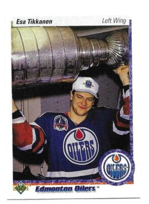 ESA TIKKANEN 1990-91 UPPER DECK CARD NEAR MINT CONDITION