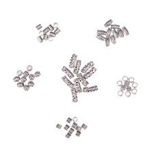 60PCS Hair Cuffs Decorative Alloy Dreadlocks Engraved Hair Braid