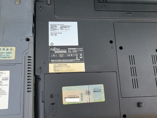 4 x Laptop Konvolut /HP /Asus/ Toschiba /Fujitsu/Siemens ungeprüft Teile - Bild 11 von 14