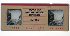 Stereo Realist slide - HOOVER DAM State Line Nevada #206