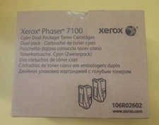 Xerox 106R02602 (Phaser 7100) Cyan Dual Package Toner