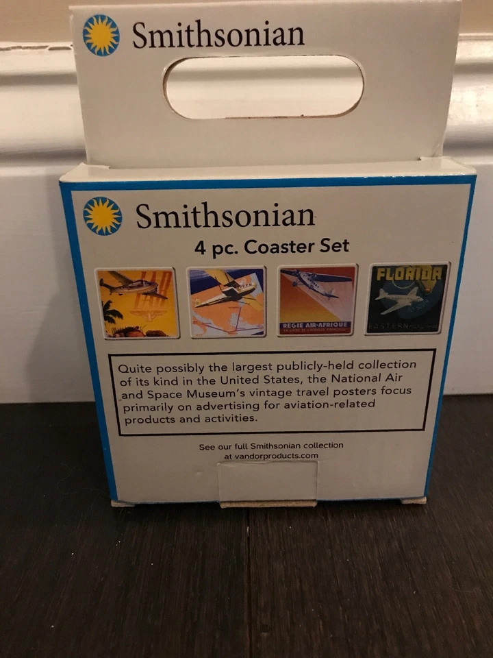 Smithsonian: Vintage Travel Poster: Ceramic Coaster Set of 4 - Image 2 of 4