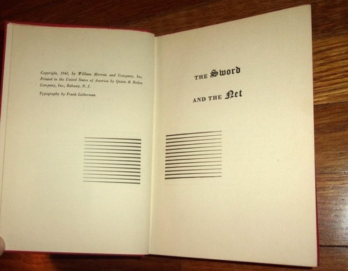 THE SWORD & THE NET-1941 WWII Thriller-WARREN STUART aka PHILIP MacDONALD Ex HC! - Picture 5 of 6