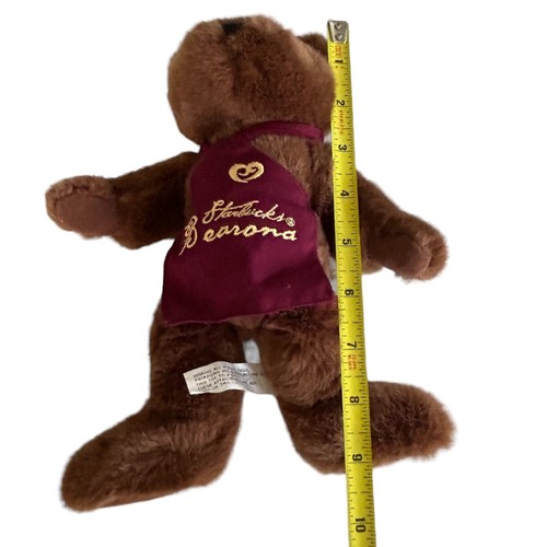 Grembiule Starbucks Bearista Bearona marrone peluche marrone 1998 vintage - Foto 10 di 13