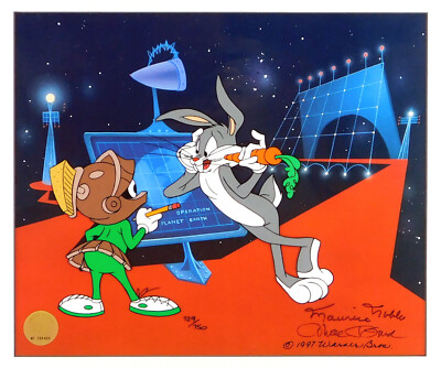 OPERATION EARTH Chuck Jones Cel Warner Bros. Bugs Bunny Looney Tunes Art Cell