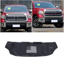 PU Leather Car Bonnet Hood Bra Wind & Bug Deflectors For Toyota Tundra 2007-21