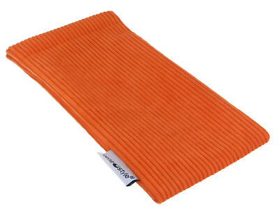 Cord Soft-Brillenetui mit praktischem Clic-Verschluss in strahlendem Orange