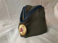New USSR Army officer Pilotka Cap Soviet  Star Hat Military Uniform 56