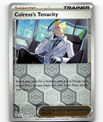 Reverse Holofoil - Colress's Tenacity Pokemon • Uncommon 057/064
