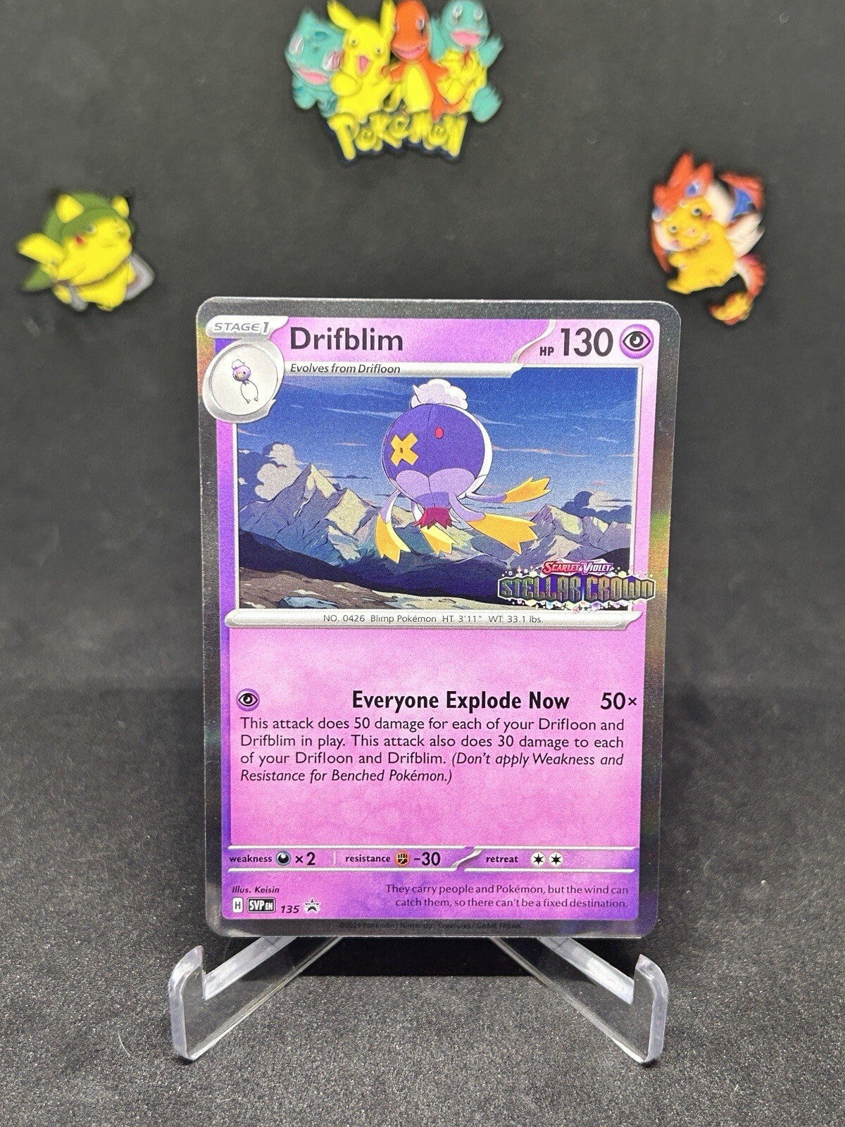 M/NM Drifblim 135 Holo Promo SVP Pokemon TCG 