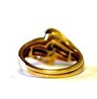 14k yellow gold .57ct SI1-2 G diamond engagement ring wedding jacket 6.4g estate — photo 3