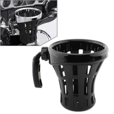 Motorcycle Handlebar Cup Holder Drink W/ Mesh Basket Mount Universal Large