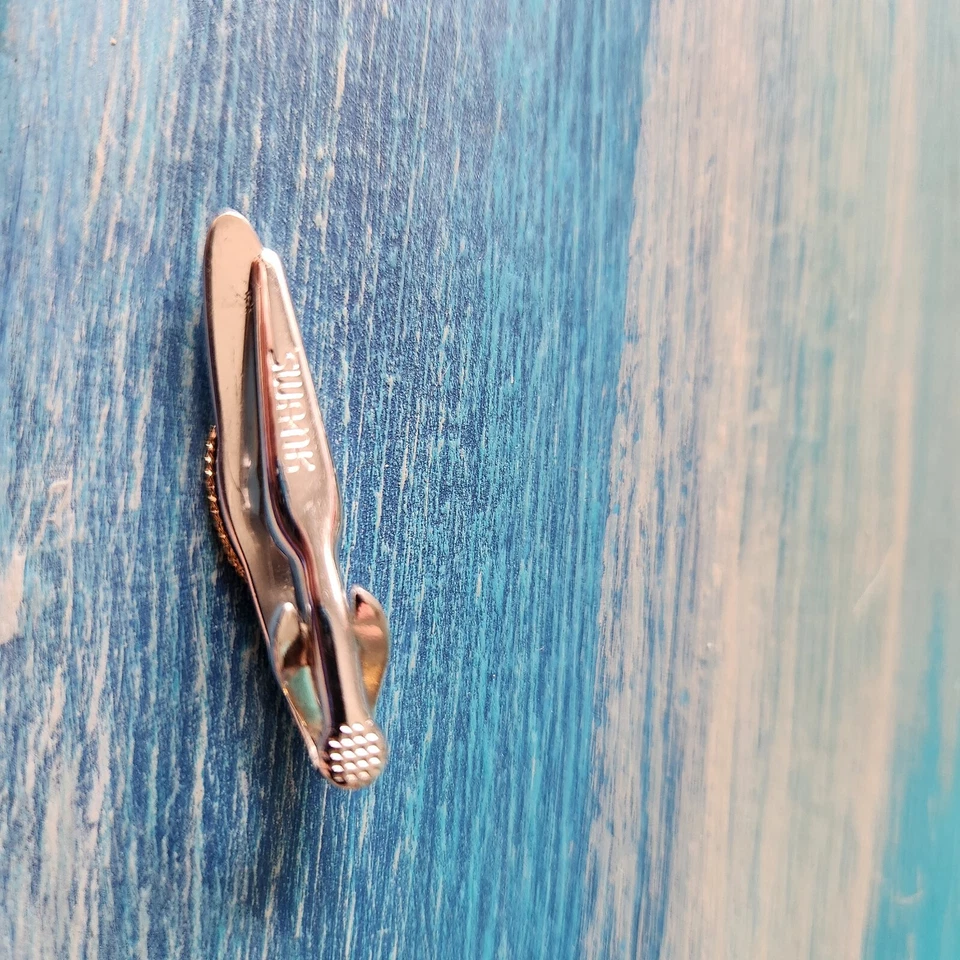 Vintage SWANK "C" Initialized Silver With Gold Border Accent - Image 4 of 4