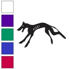 Zombie Dog Hound, Vinyl Decal Sticker, Multiple Colors & Sizes #3376