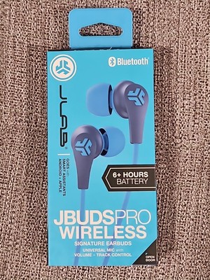 JLab Audio JBuds Pro Wireless Signature Bluetooth Earbuds Blue/Graphite New