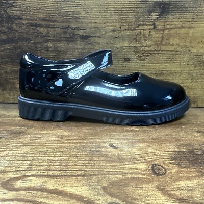 Studio Patent Mary Jane School Shoes Girls Black Size UK
