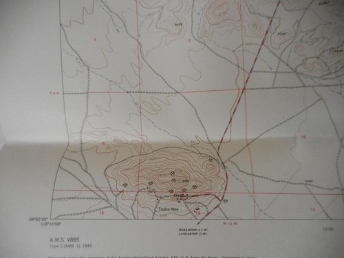 U.S. Geological Survey USGS Quadrangle Map: Soledad Mountain, California 1947 - Bild 6 von 7