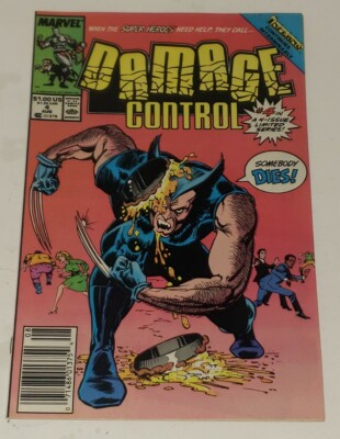 Damage Control Issue #4 AUG 1989 Marvel Comics Comic Book Limited Series!