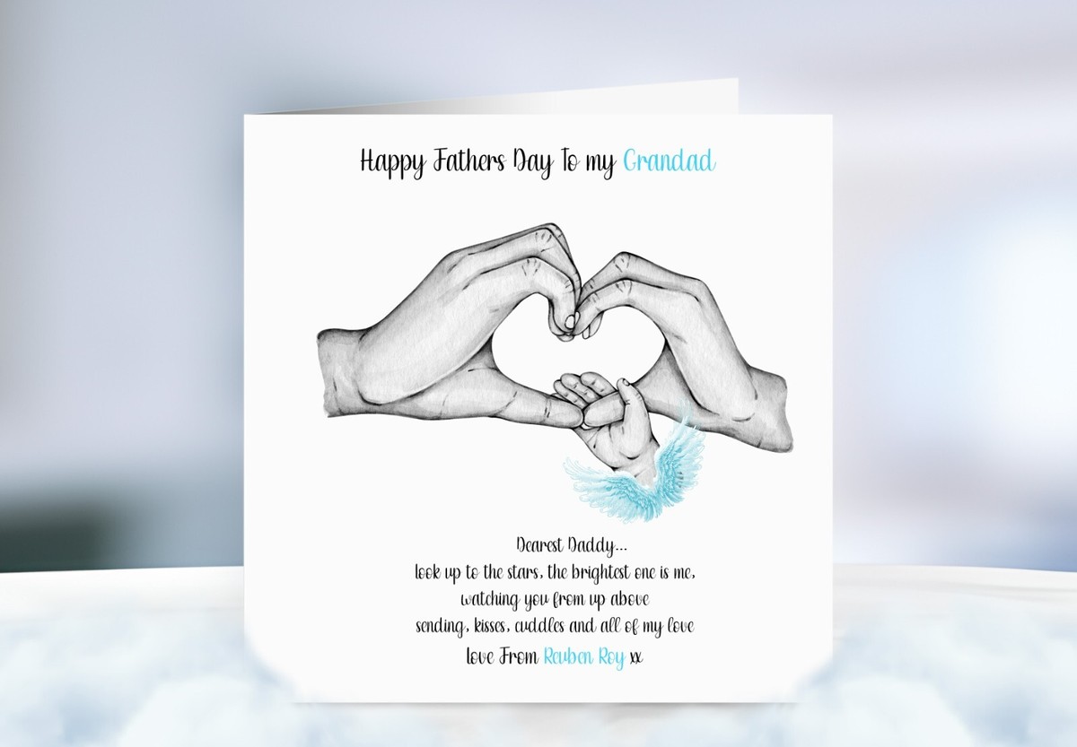 Happy Birthday Happy Fathers Day Grandad In Heaven Father's Day - Main Image